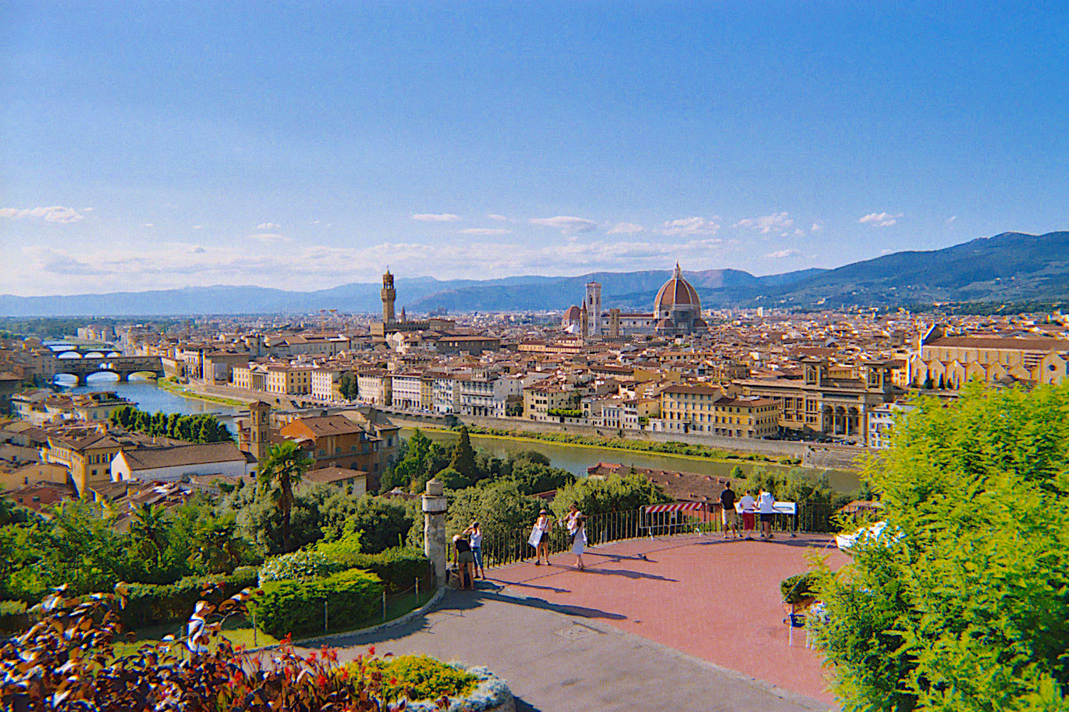 Panoramic view of Florence (magnificent Duomo of Brunelleschi)